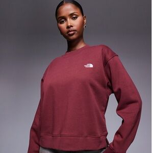The North Face Women's Evolution Fleece crew $70 Large Mulberry color FREE SHIP